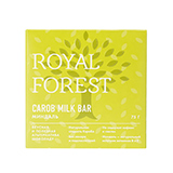 Шоколад "Миндаль" Carob milk bar Royal Forest | интернет-магазин натуральных товаров 4fresh.ru - фото 1